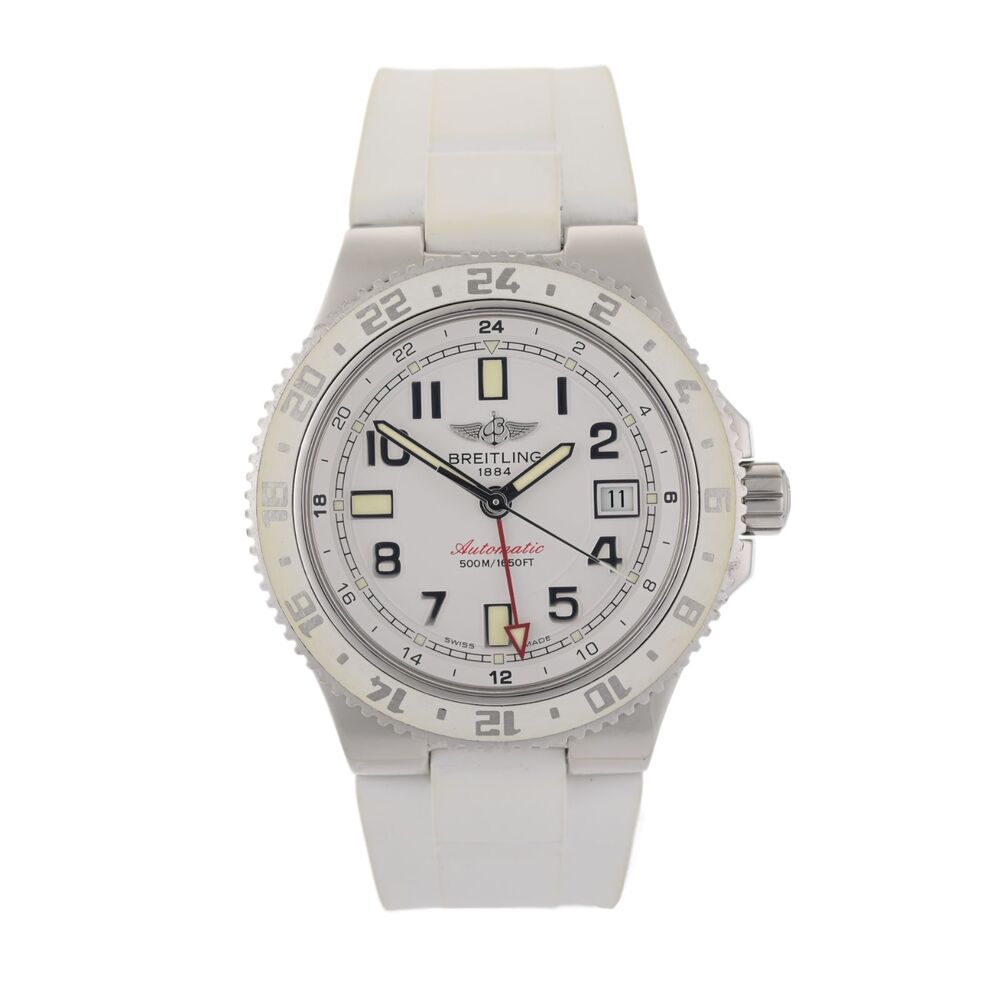 Breitling Superocean GMT A32380 White Automatic 41mm Men's Watch Full Set
